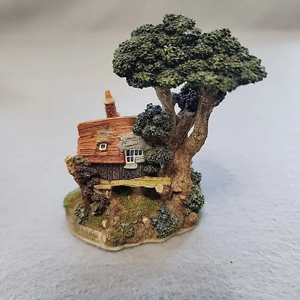 Lot‎ of 4 Woodly Wise Treehouse Cottage Sculptures John Hind Studios Ted Slack